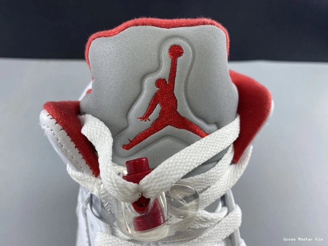 Retro Fire DA1911-102 5 Red Air Tongue Jordan Silver (2020) 0527